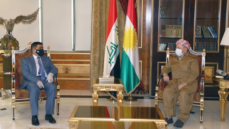 سەرۆک بارزانی و وەزیری بەرگریی عێراق کۆبوونەوە
